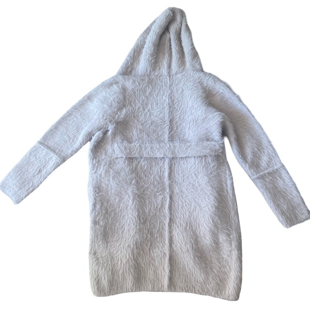 POL Dusty Rose Open Front Hooded Duster Cardigan - Picture 4 of 8
